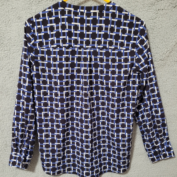 Talbots Petites Blue Shirt Medium - Picture 2 of 9